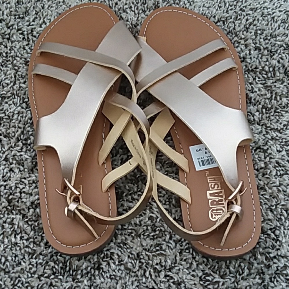 Gold sandals